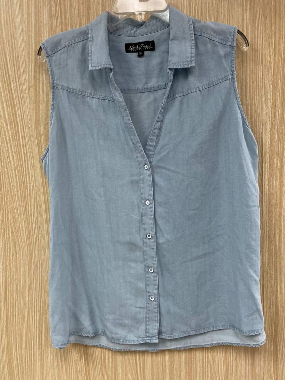 North River blue denim top size XL NEW